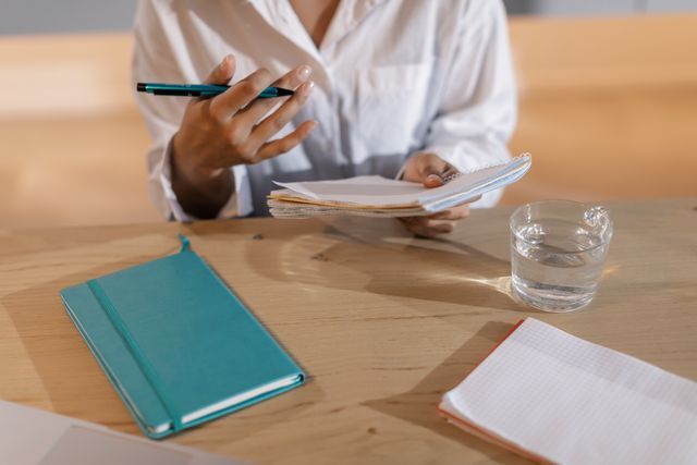 person taking notes